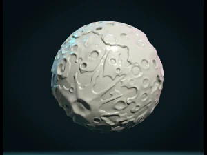 moon hollow and solid 3D Print Model