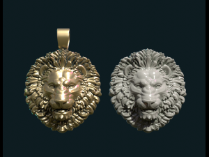 lion head pendant 3D Принт Модель