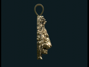 lion head pendant 3D Принт Модель