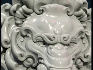 lion head pendant ii 3D-Druckmodell