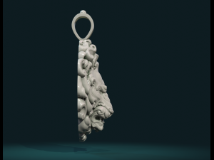 lion head pendant ii 3D-Druckmodell
