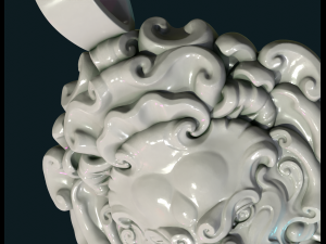 lion head pendant ii 3D-Druckmodell
