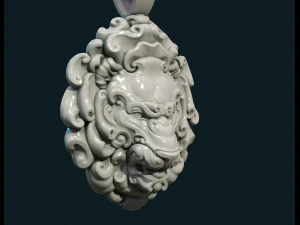 lion head pendant ii 3D Print Model