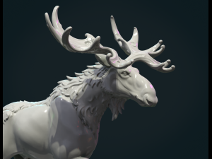 Moose sculpture 3Dプリントモデル
