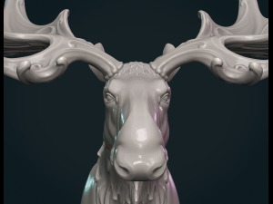 Moose sculpture 3Dプリントモデル