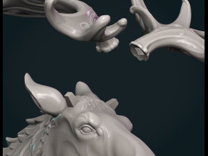 Moose sculpture 3Dプリントモデル