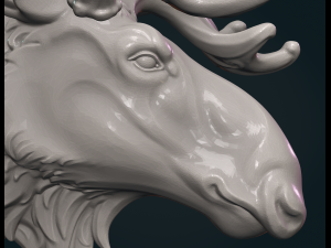 Moose sculpture 3Dプリントモデル
