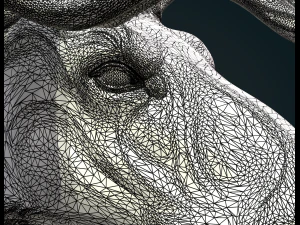 Moose sculpture 3D Print Model