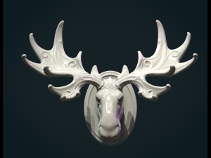 Moose Head 3D Print Model