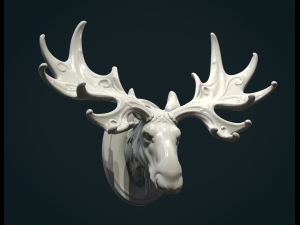 Moose Head Modello di stampa 3D