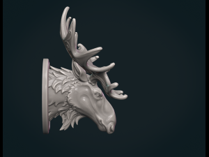 Moose Head Modello di stampa 3D