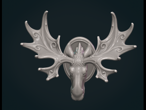Moose Head Modello di stampa 3D