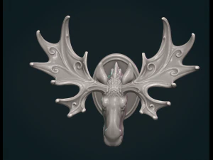 Testa di alce Modello di stampa 3D