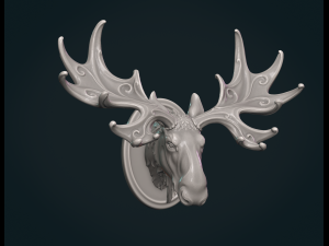 Moose Head Modello di stampa 3D