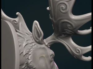 Testa di alce Modello di stampa 3D