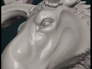Testa di alce Modello di stampa 3D