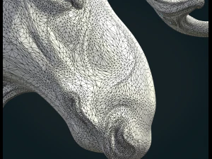 Testa di alce Modello di stampa 3D