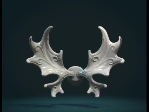 ヘラジカの角 3Dプリントモデル