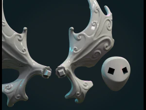 Moose Antlers 3D Print Model