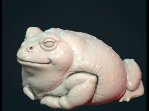 Fat Toad Frog 3D-Druckmodell