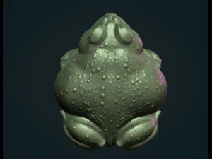 Fat Toad Frog 3D Print Model
