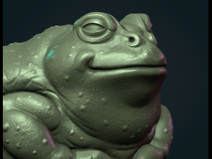 Fat Toad Frog 3D-Druckmodell
