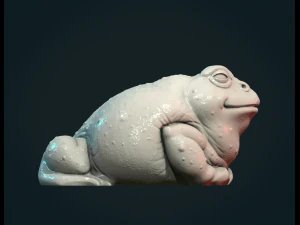 Fat Toad Frog 3D Print Model
