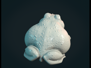 Fat Toad Frog 3D-Druckmodell
