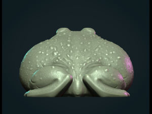Fat Toad Frog 3D-Druckmodell
