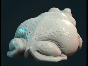 Fat Toad Frog 3D Print Model