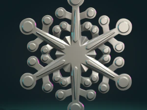 Snowflake 3D Print Model