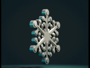 Snowflake 3D Print Model