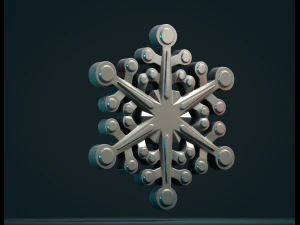 Snowflake 3D Print Model