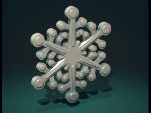 Snowflake 3D Print Model