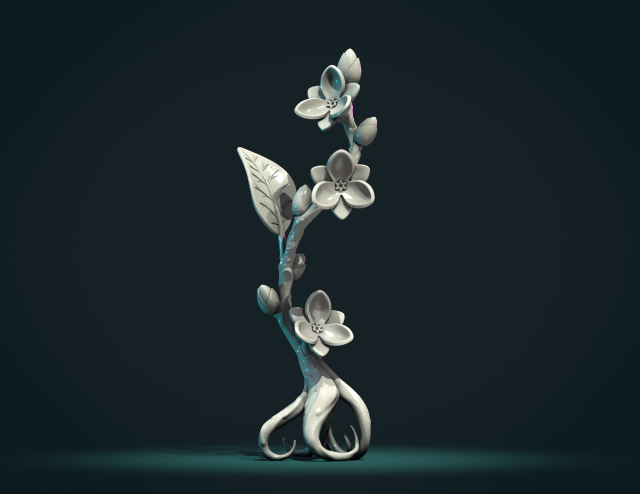 Twig Tree sculpture Modelo de impresión 3D .c4d .max .obj .3ds .fbx .stl .blend 