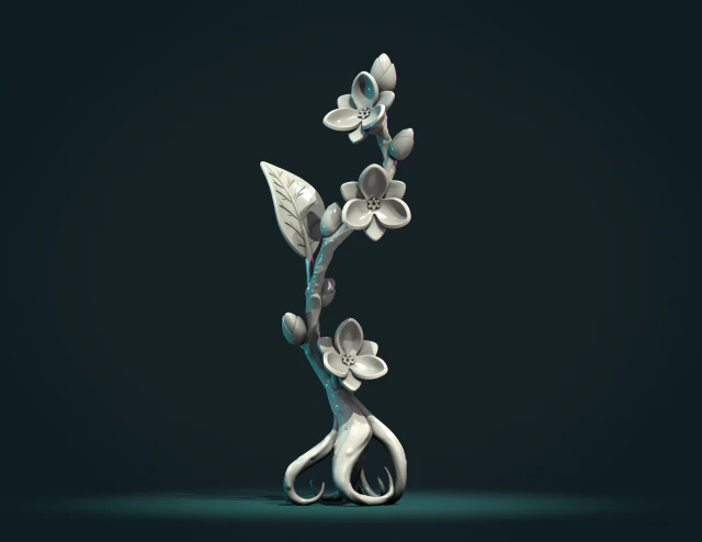 Twig Tree sculpture 3D Print Model .c4d .max .obj .3ds .fbx .stl .blend