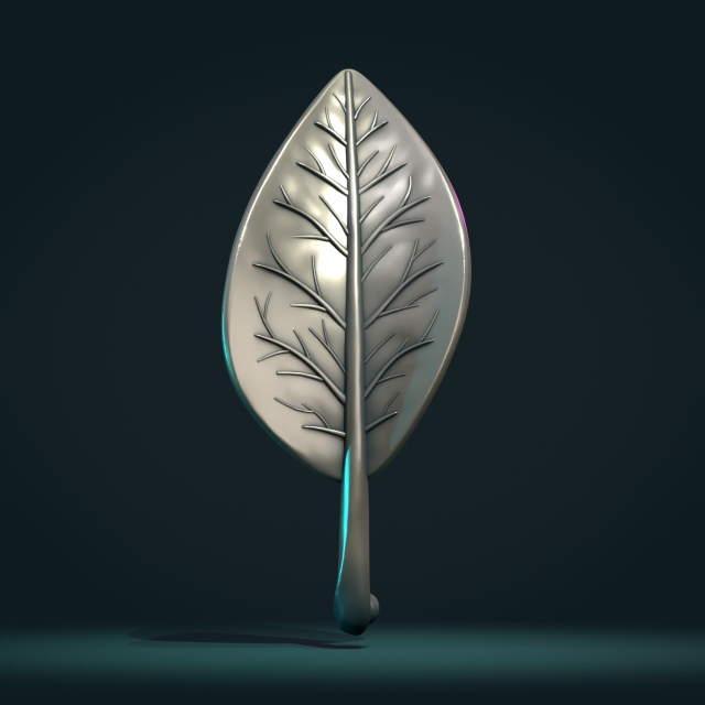 Leaf A 3D 打印模型 .c4d .max .obj .3ds .fbx .stl .blend