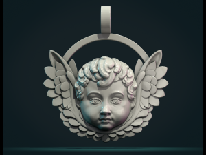 Cherub Relief 3D-Druckmodell