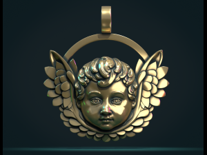 Cherub Relief 3D-Druckmodell