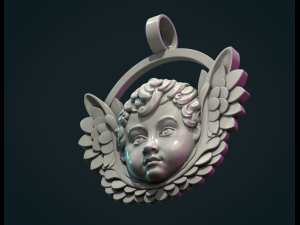 Cherub Relief 3D-Druckmodell