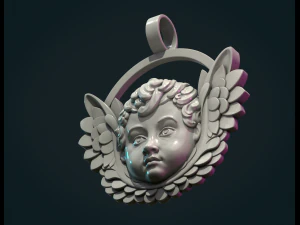 Cherub Relief 3D Print Model