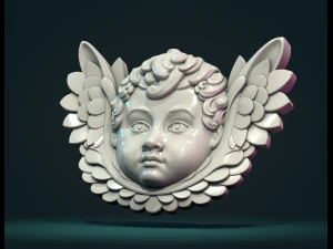 Cherub Relief 3D Print Model