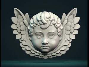 Cherub Relief 3D-Druckmodell