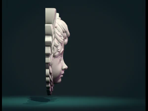Cherub Relief 3D Print Model