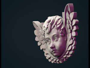 Cherub Relief 3D-Druckmodell