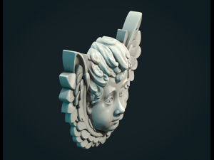 Cherub Relief 3D-Druckmodell