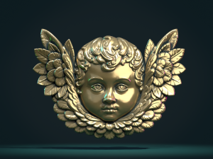Cherub Relief i Modelo de impresión 3D