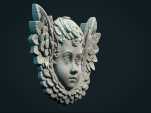 Cherub Relief i Modelo de impresión 3D