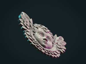 Cherub Relief i Modelo de impresión 3D