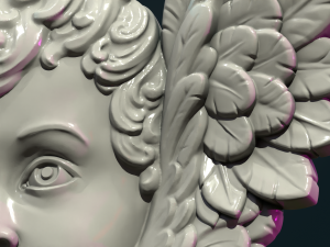 Cherub Relief i Modelo de impresión 3D